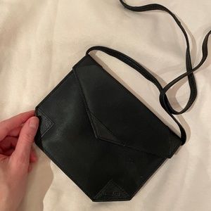 Gianni Versace Black Leather Clutch Bag